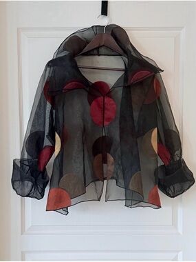 Woman’s Sheer Organza Top